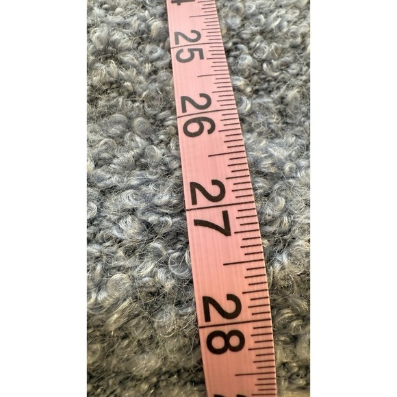 J. Jill 2X Tunic Sweater Blue Pullover Mock Neck Acrylic Mohair Textured Fuzzy - Picture 9 of 9